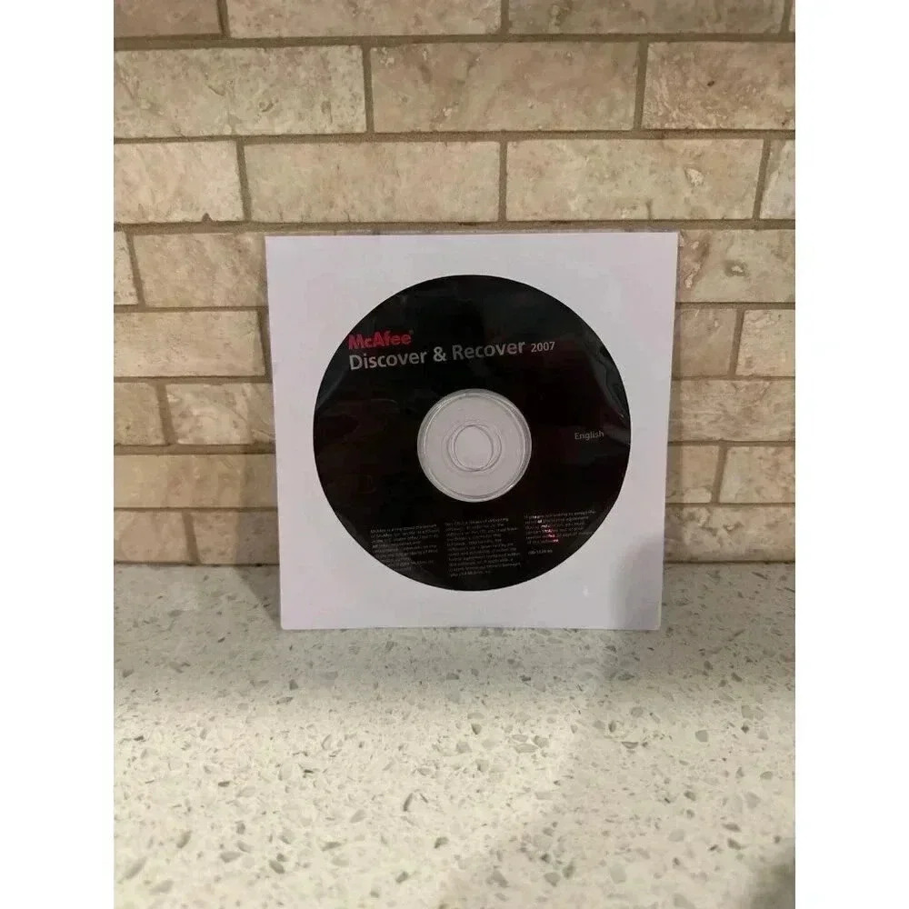 McAfee Discover and Recover CD-ROM Software ‎ 2007
